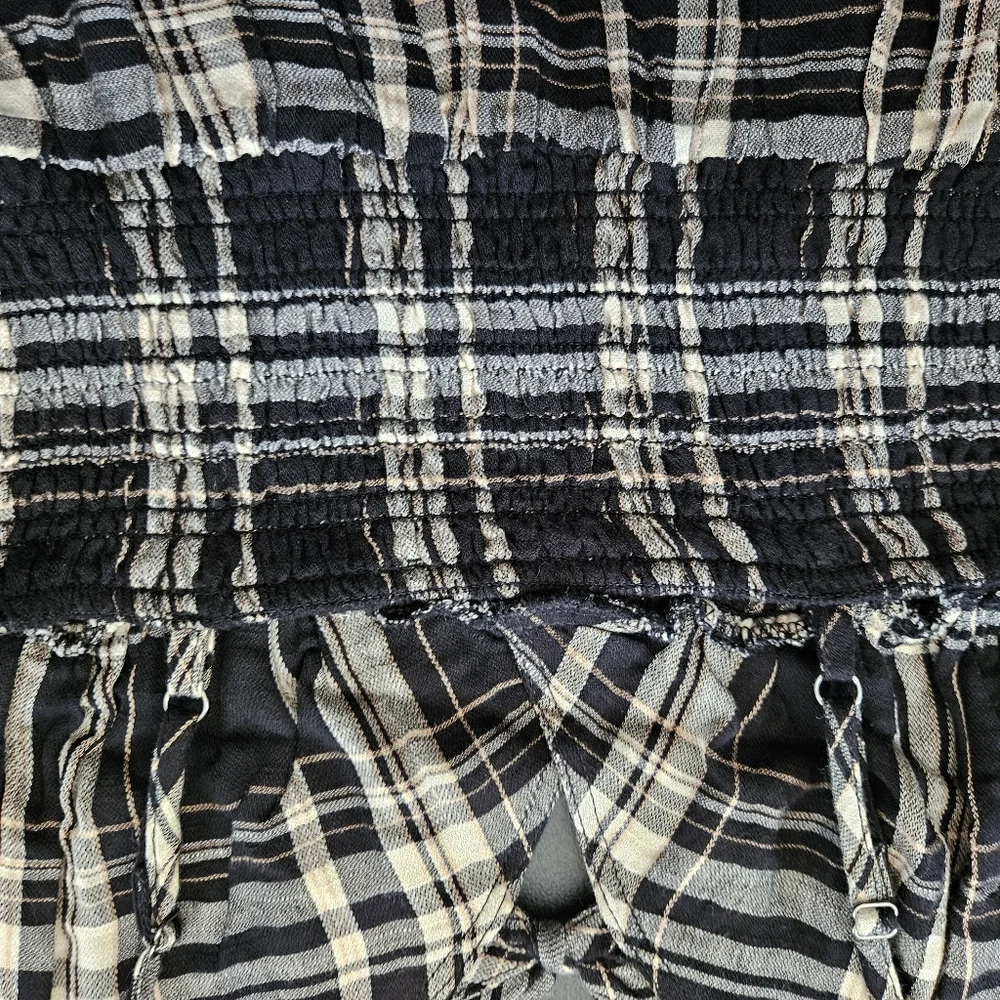 NWT - Lucky Brand Cotton/Modal Fully Lined Smocked Waist Midi Dress - Size L - Picture 16 of 16